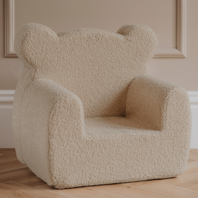 Fotelik TEDDY - BOUCLE - LATTE